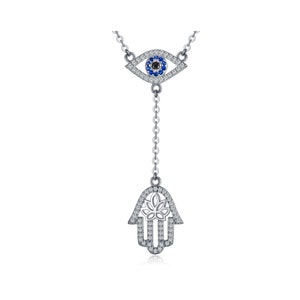 Hamsa Necklace, Evil Eye Protection