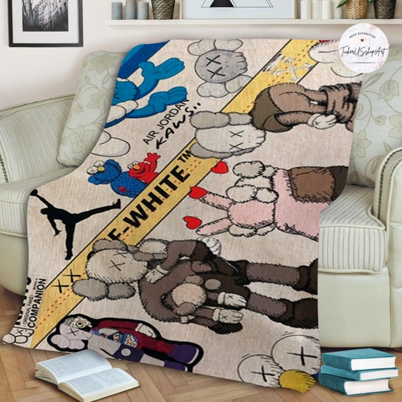 Kaws Blanket Kaws Throw Blanket for Kids Room Kaws Boy Etsy