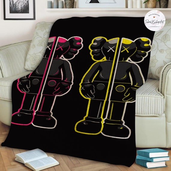 Kaws Blanket for Boy Room Kaws Companion Blanket Street Etsy