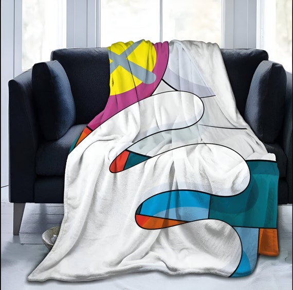 Kaws Cartoon Blanket Kaws Blanket Kaws Sherpa Blanket Etsy UK