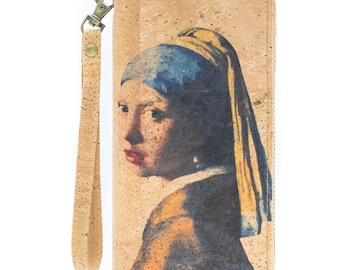 Classic Art Cork Zipper Wallet / Natural cork / Wallet/ Vegan Wallet