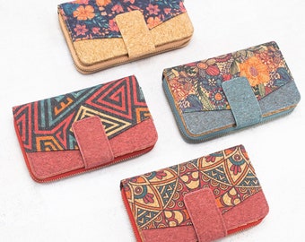 Cork women card wallet/ Natural cork / Wallet/ Vegan Wallet / woman wallet