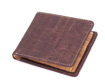 Cork Wallet / Vegan Leather/ Cork/ Wallet/ Men's Wallet