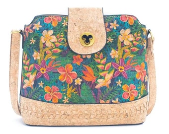 Bolso bandolera Lina Cork Everyday / Bandolera de corcho / Bolso de corcho hecho con tela de corcho / Bolso de mano de cuero vegano