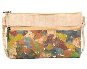 Bolso bandolera de corcho / Bolso de corcho hecho con tela de corcho
