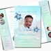 Blue Baby Funeral Program. Child Stillborn Memorial Canva Template. - Etsy