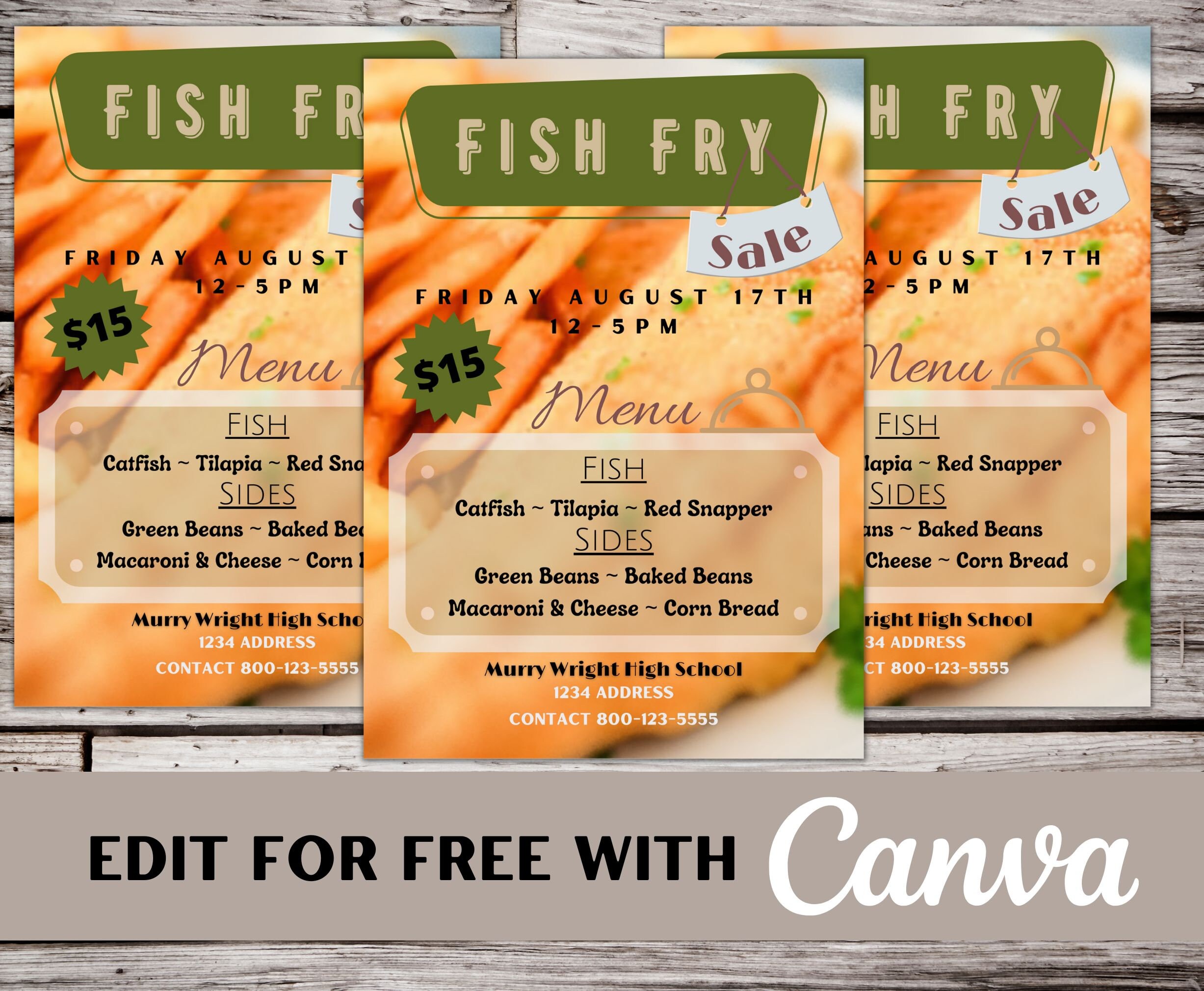 Fish fry template