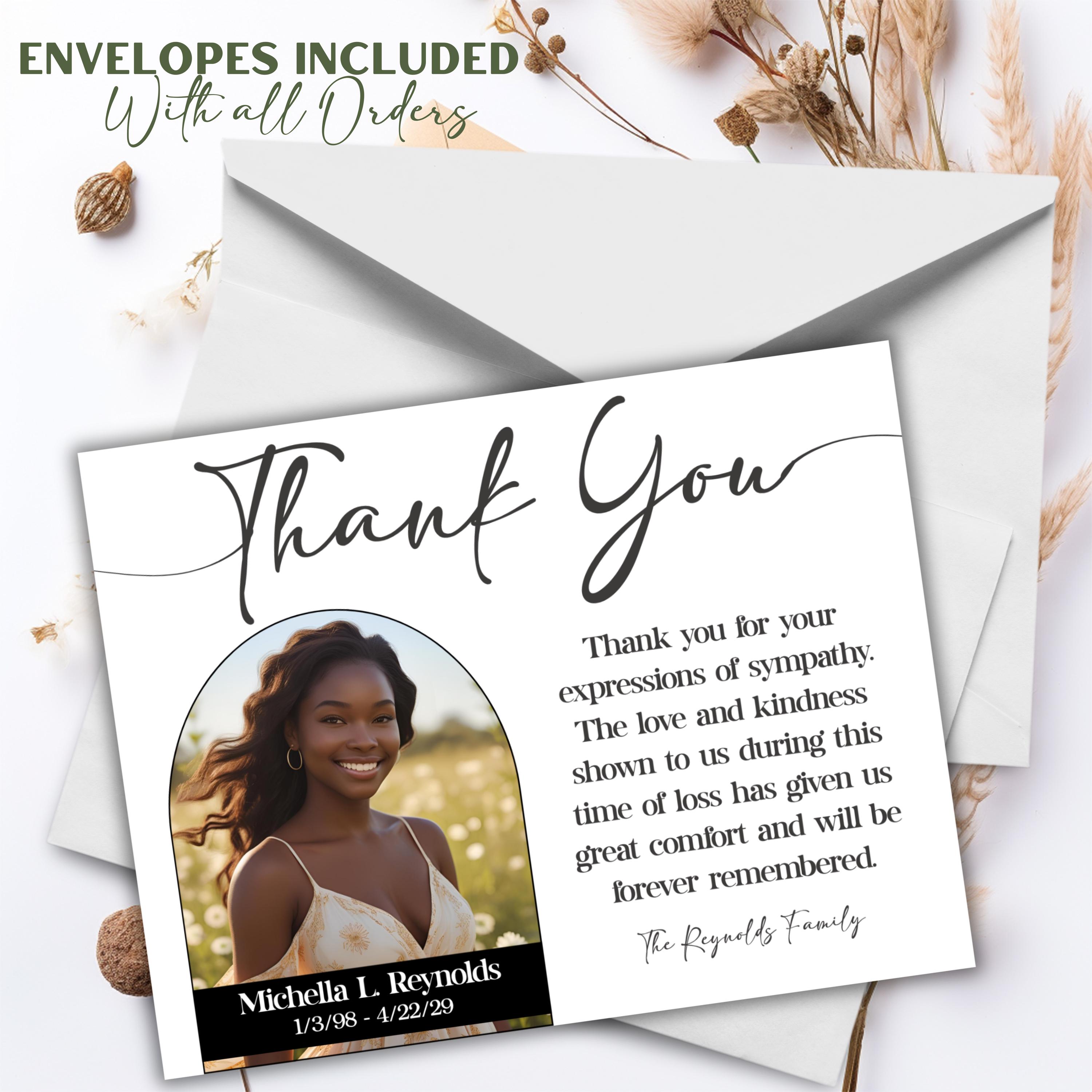 Floral Thank You Cards: Elegant Cardstock Stationery Set - Etsy
