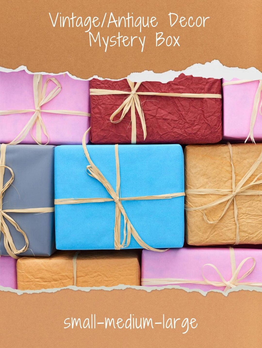 Home Decor Mystery Box Mystery Box Mystery Box Vintage Farmhouse Box