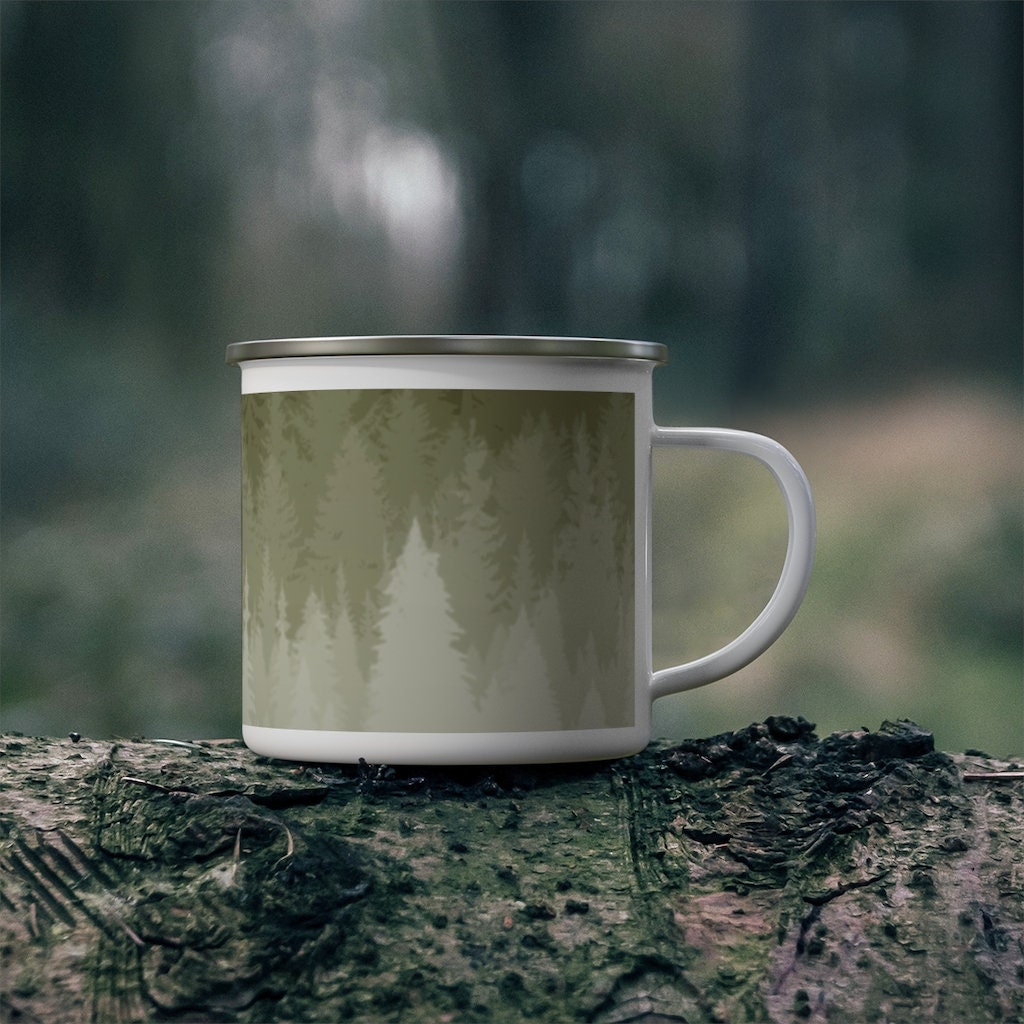 Forest Enamel Camping Mug