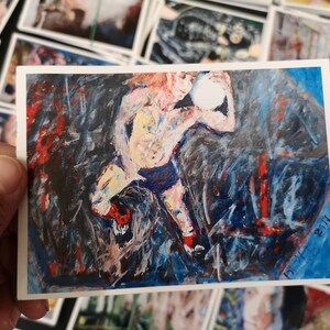 Carte postale Postkarte Socker Dream Pk__9721 SPORTS, Gay art, gayart, pride, pride art, card, Socker, Sneaker, Football, Fifa, Traum, Ball