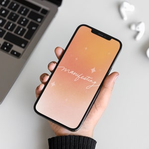 Minimalistisches Motto, Manifesting, Ombre, Wallpapers für Ihr Handy