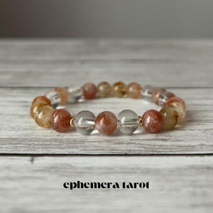 The Sun Tarot Crystal Gemstone Bracelet for Positivity and Vitality