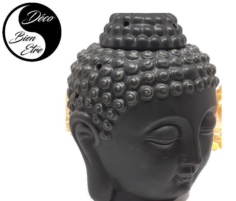 Brûleur d'huile en Céramique - Tète de Bouddha 500Gr