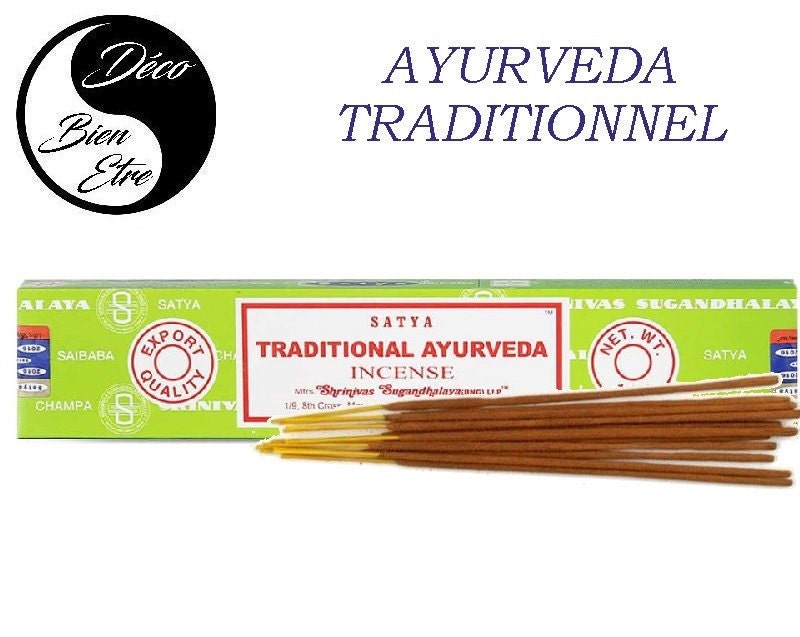 Ayurveda Traditionnel Stick Encens Satya Pour Séances Méditation , Relaxation, Yoga ou Chasser Les É