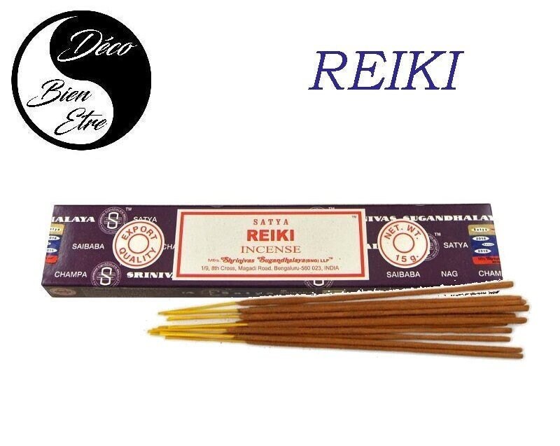 Reiki Stick Encens Satya Pour Séances Méditation , Relaxation, Yoga ou Chasser Les Énergies Négative