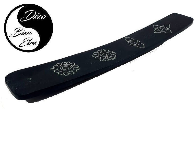 Porte Encens Pour Baton en Forme Allongée Plat Arrondi