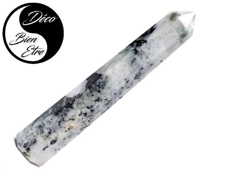 Pointe en Pierre de Lune Multi Usages | Lithothérapie Massage Soin Énergies Positives Décoration