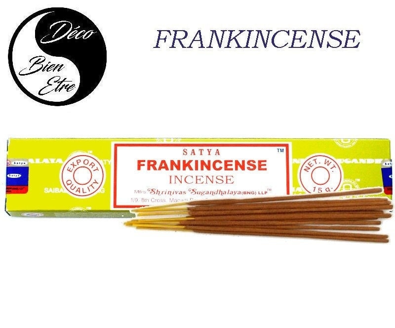 Frankincense Stick Encens Satya Pour Séances Méditation , Relaxation, Yoga ou Chasser Les Énergies N