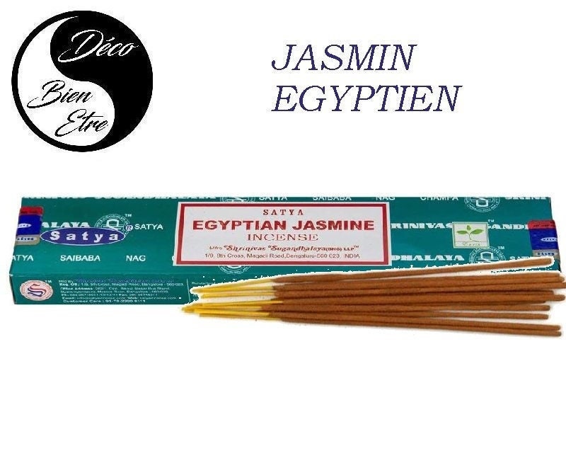 Jasmin Egyptien Stick Encens Satya Pour Séances Méditation , Relaxation, Yoga ou Chasser Les Énergie
