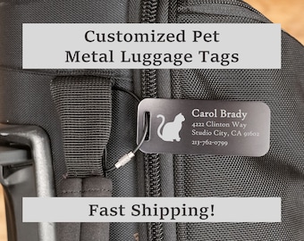 Cats In The Library Leather Luggage Tags Personalized Travel Accessories With Adjustable Strap