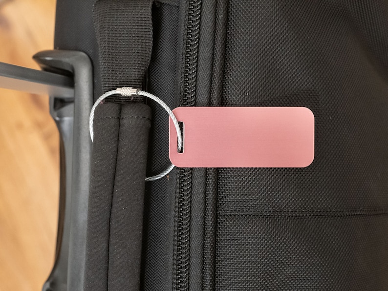 BLANK Metal Luggage Tag for DIY Engraving Anodized Aluminum Etsy