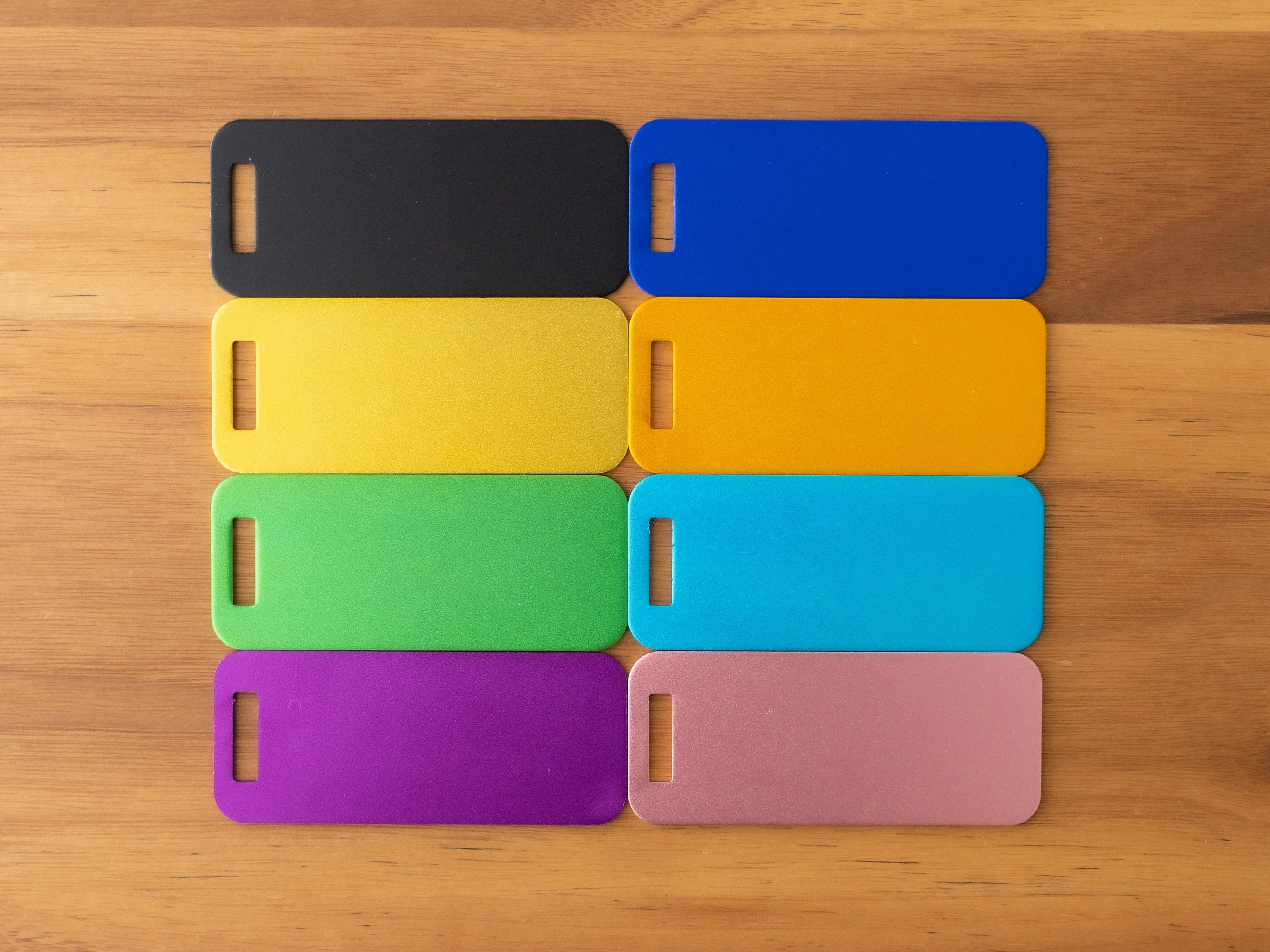 BLANK Metal Luggage Tag for DIY Engraving Anodized Aluminum Etsy