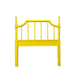Citron Lacquer Twin Headboard: Henry Link Bamboo Style