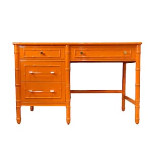 Thomasville Faux Bamboo Chinoiserie Desk