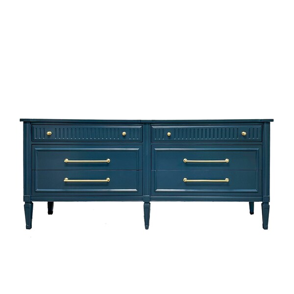 Reclaimed Lacquered Dresser / Blue Dresser