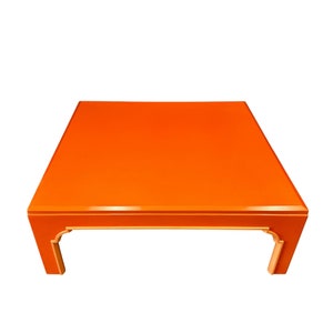 Lacquer asian ming coffee table Modern square coffee table Chinoiserie Lacquer furniture Old Hollywood Lacquer table Large coffee table