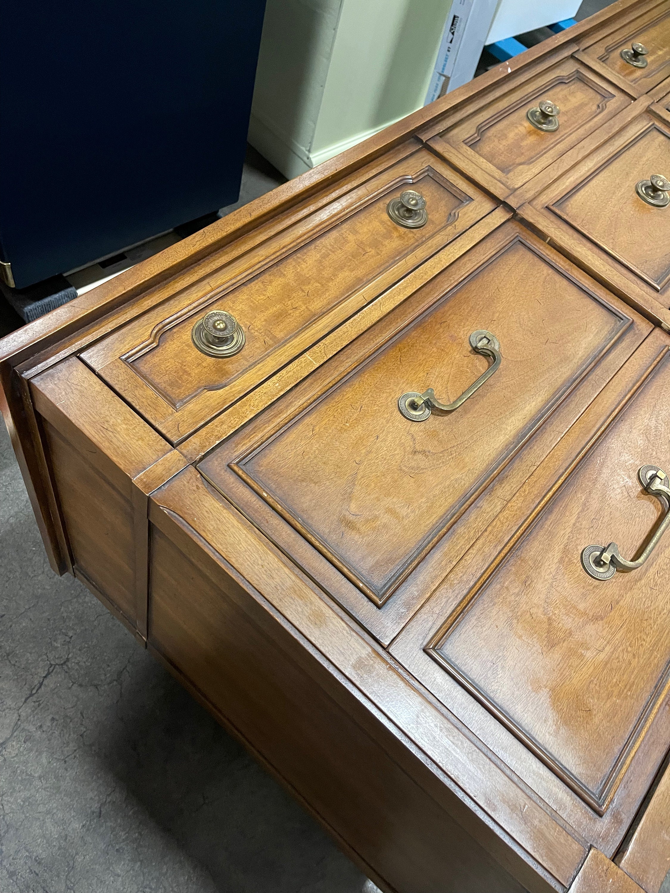 Drexel 9 Drawer Dresser Lowboy / Custom Color Etsy
