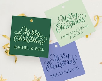 Personalized Christmas Gift tags: Great for holiday parties and for gift giving