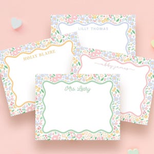 Custom Floral Notecards: Great for thank you cards and baby shower gifts