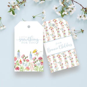 Baby shower gift tags, floral gift tags, bridal shower gift tags, custom gift tags, personalized gift tags, feminine gift tags