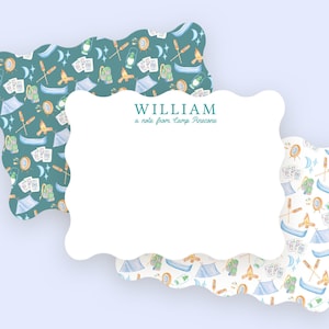 Boys Camp Notecards – Personalized Summer Camp Stationery | Hello from Camp Cards | Letters from Camp | Kids Camp Notes