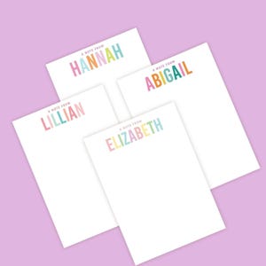 Custom name notepad, personalized notepad, personalized gifts, Writing pad, Notepad for teachers, Notepad for kids, Custom stationery
