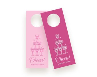 Wine bottle tags- 16 count--Cheers Wine Bottle Tag, Hostess Gift Tag, Holiday Wine Tag, Custom Wine Tag, Party Favor Tag
