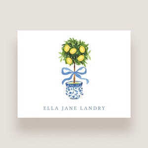 Lemon Notecards, Custom stationery, Personalized stationery, Monogram stationery, Custom note cards, Stationery gift