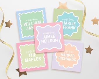 Custom Gift tags- colorful gift tags