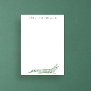 Men&#39;s alligator Notepad | Elegant Note Taking | Ideal Gift for Him | Louisiana notepad