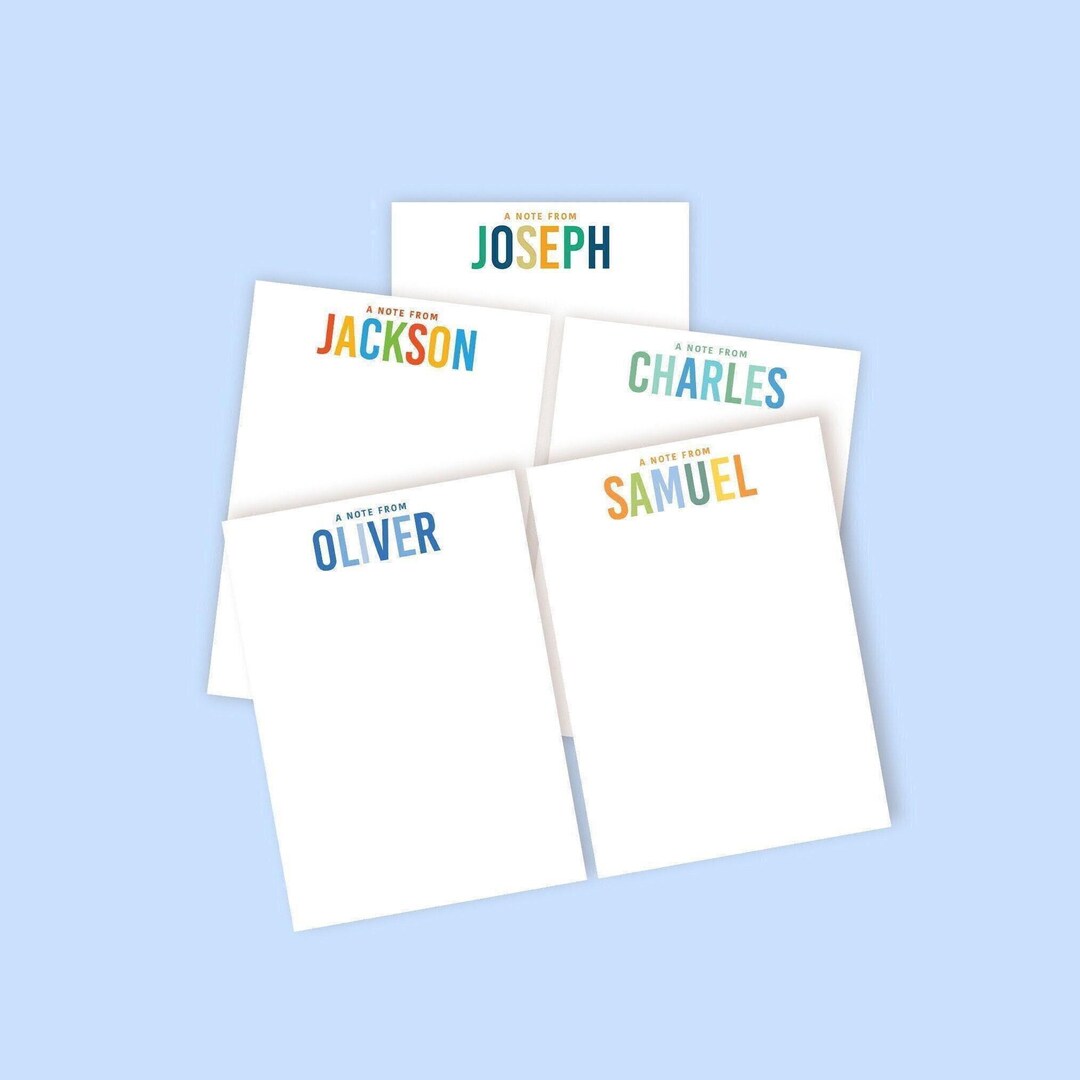 Custom Name Notepad, Personalized Notepad, Personalized Gifts, Writing ...