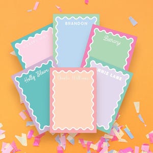 Custom notepad: 5x7 or 4x6, Custom notepad Writing pad Notepad for teachers Notepad for kids Custom stationery