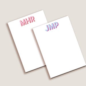 Bloc de notas personalizado de 5x7. Bloc de notas personalizado. Bloc de notas para profesores. Bloc de notas para niños. Papelería personalizada. imagen 1