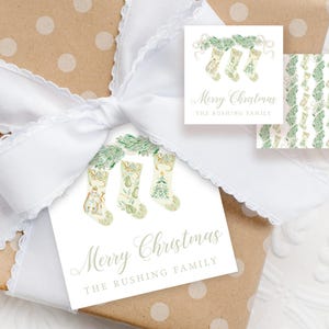 Classic Christmas Gift tags: Great for adorning your Christmas gifts in Grandmillennial style