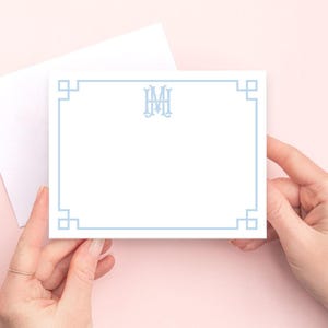 Chinoiserie stationery, Chinoiserie notecards, Monogram notecards Custom stationery, Personalized stationery