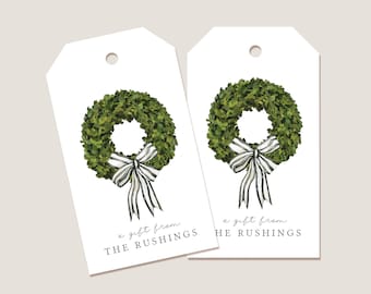 Custom gift tag, Custom name tag, Family gift tag, Orange gift tags, Party favor tags, Personalized gift tag