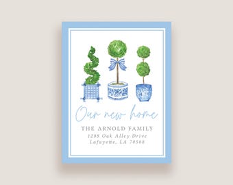 Moving Announcement, Moving Card, Change of Address Card, We're Moving Card, We've moved card, New address card