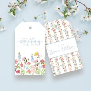 Baby shower gift tags, floral gift tags, bridal shower gift tags, custom gift tags, personalized gift tags, feminine gift tags