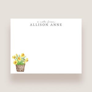 Daffodil Stationery: Daffodil Themed Notecards for Nature Lovers and Springtime notecards